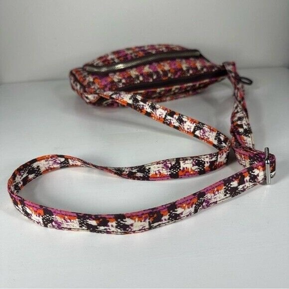 Vera Bradley Houndstooth Tweed Little Hipster Crossbody Medium Organizer Bag - Picture 7 of 13